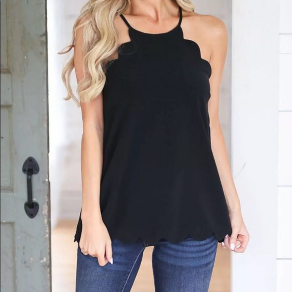Cute black halter top! Size m